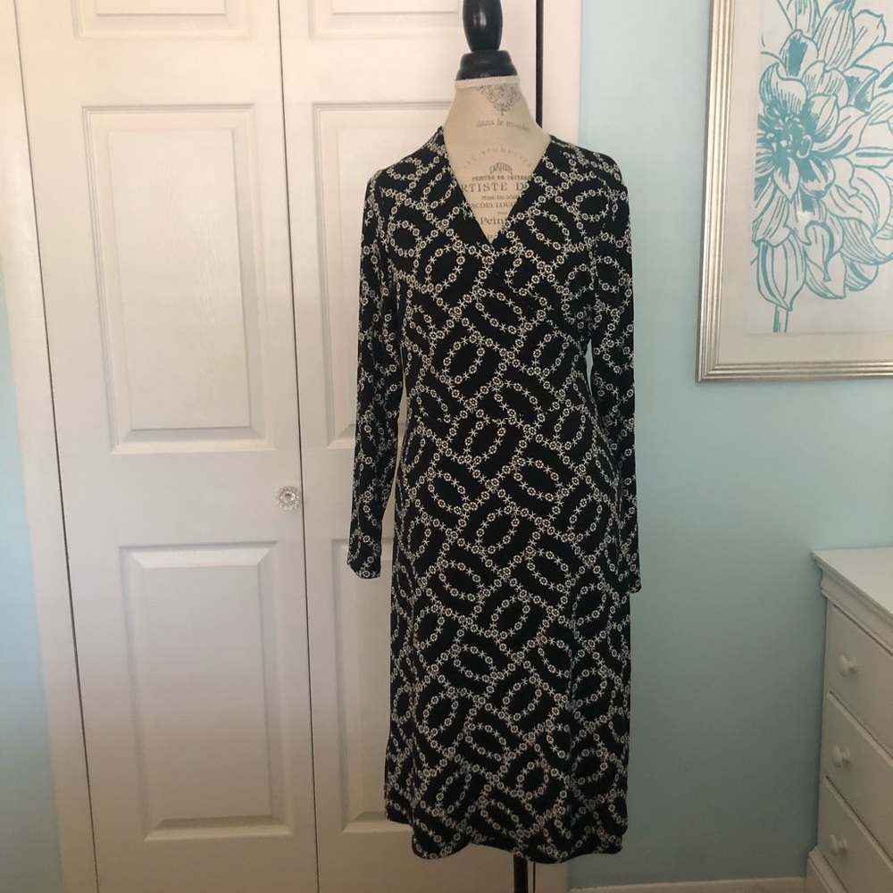 NWT LOFT Plus Long Sleeve Wrap Dress